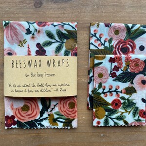Beeswax Food Wraps • 3 Pack • Gift • Eco-friendly • Compostable • Washable • Reusable