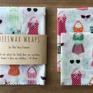 Voedselverpakkingen bijenwas • Set van 3 • Cadeau • Voedselopslag • Biologisch afbreekbaar • Herbruikbaar