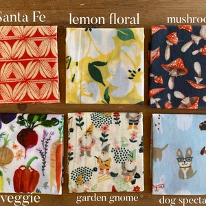 Beeswax Food Wraps Reusable Washable Gift Eco-friendly 10x10 inch image 2