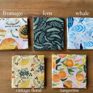 Beeswax Food Wraps Reusable Washable Gift Eco-friendly 10x10 inch image 3