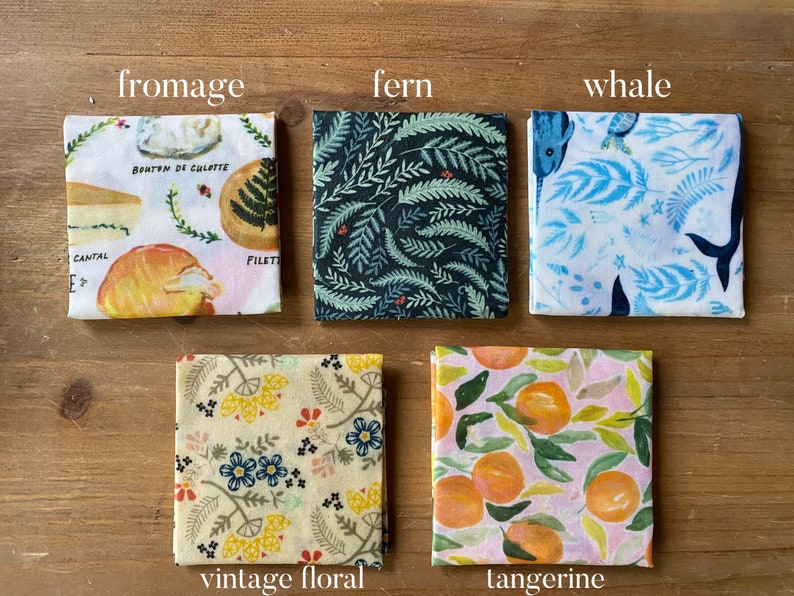 Beeswax Food Wraps Reusable Washable Gift Eco-friendly 10x10 inch image 3