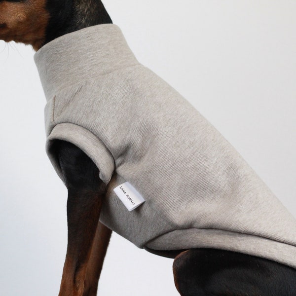 Veste pour chien beige sable mélangée OATS | doux sans manches en molleton polaire pour chien | Pullover 100 | polaire | Taille personnalisée