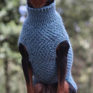 SIME: dog and cat sweater, jumper, handknitted alpaca wool, fashion wear clothes, custom made to measure, personalised