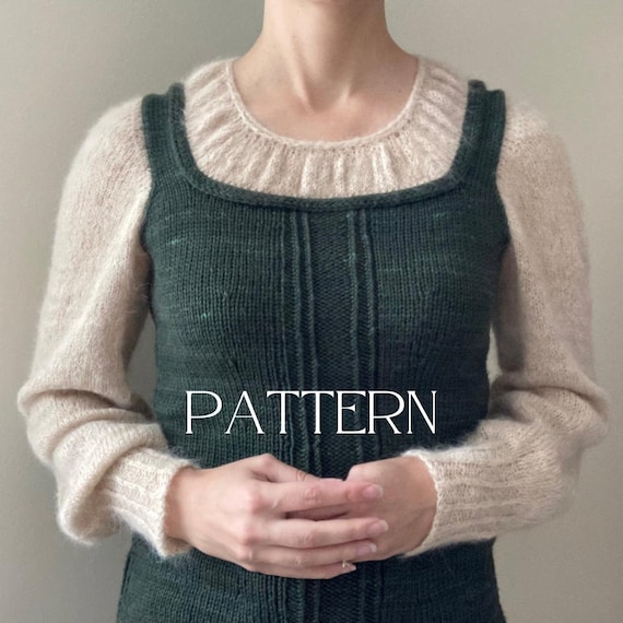Knitting Pattern for Women, Peasant Top, Eowyn Medieval