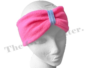 Dickies Fleece Headband Pink/Black