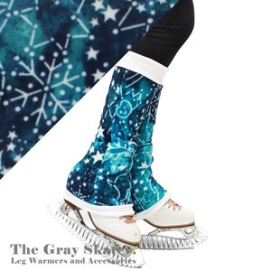 Constellation Leg Warmers, Fleece Leg Warmers, Figure Skating Leg Warmers, Coach Gift Under 30