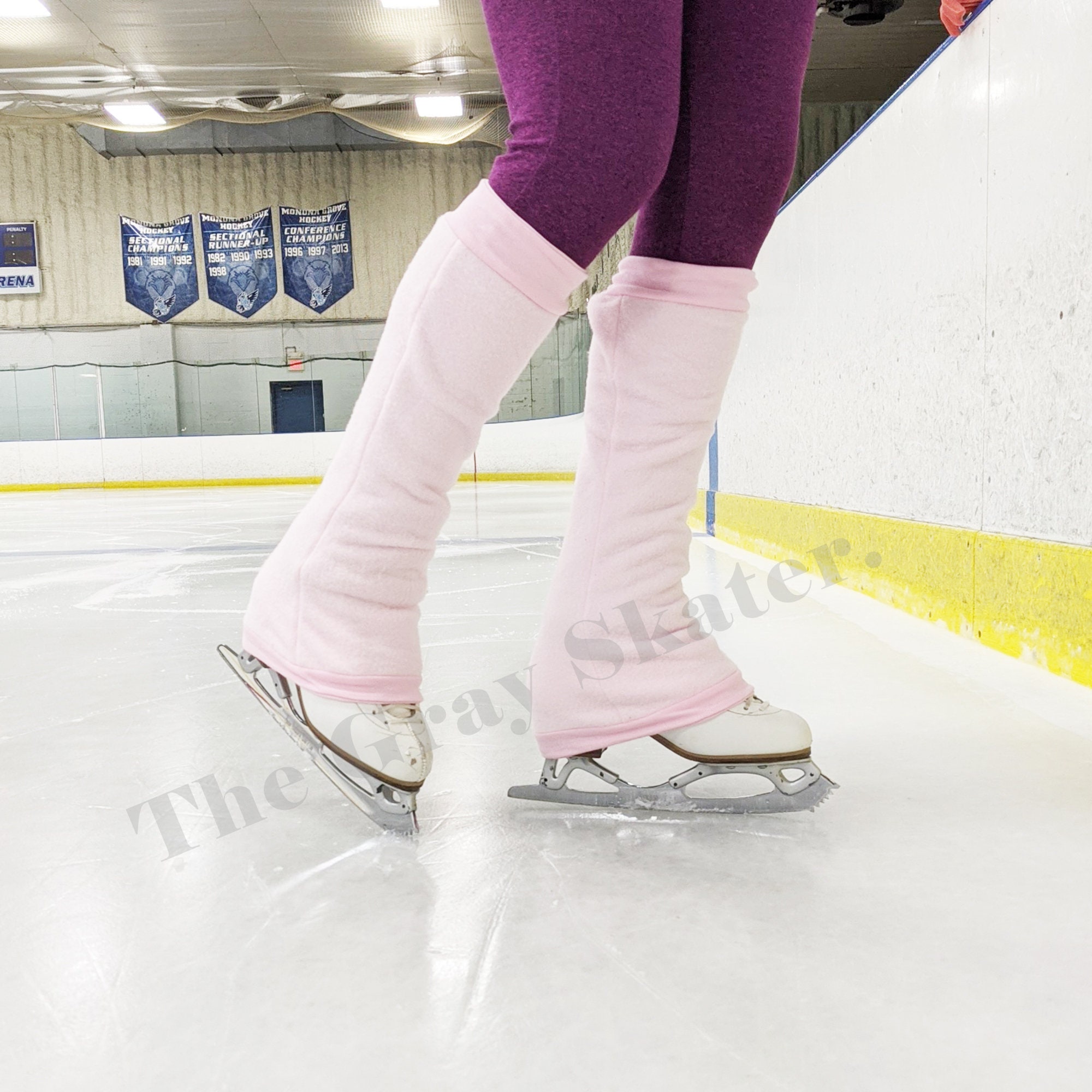 Figure Skating Leg Warmers Pink Fleece Leg Warmers for Etsy UK