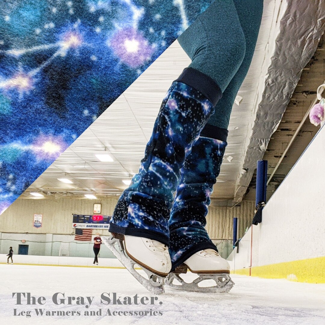 Galaxy Leg Warmers Figure Skating Leg Warmers Kids Leg Etsy