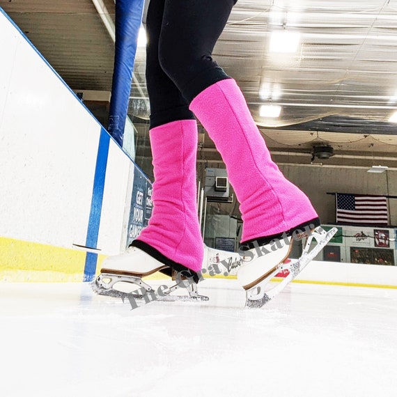 Pink Skating Leg Warmers Fleece Leg Warmers for Skaters Etsy