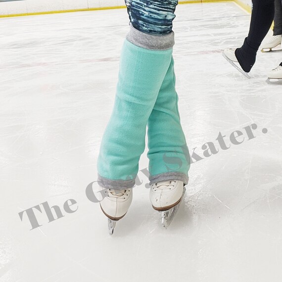 Teal Skating Leg Warmers Ice Skating Leg Warmers Zipper Etsy