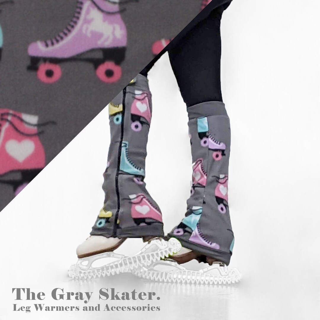 Roller Skate Leg Warmers Full Zip Leg Warmers Figure Etsy