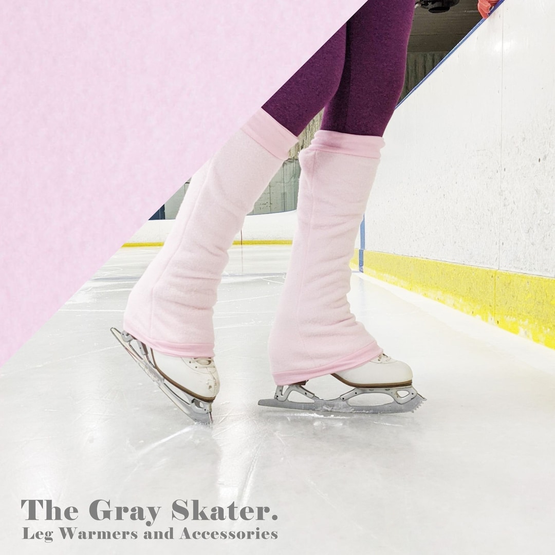 Figure Skating Leg Warmers Pink Fleece Leg Warmers for Skaters Coach