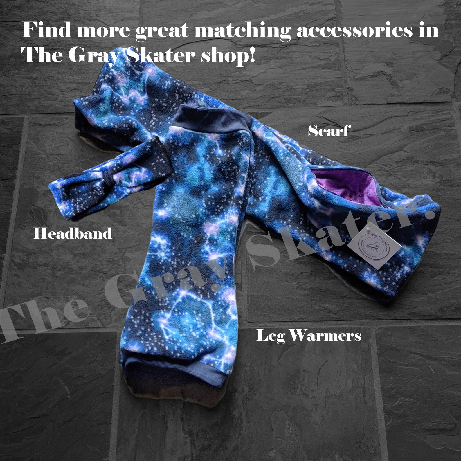 Galaxy Leg Warmers Navy Ice Skating Leg Warmers Figure Etsy Canada