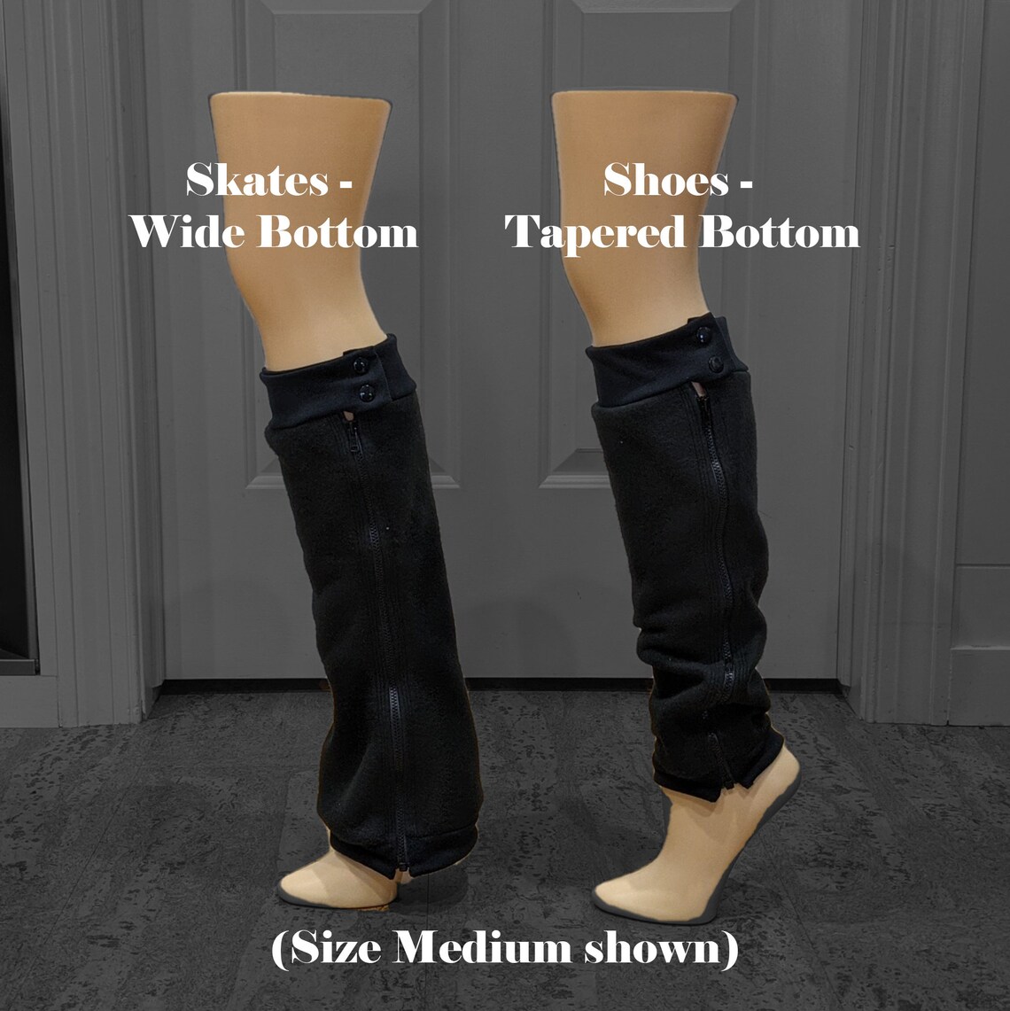 Navy Zip off Leg Warmers Fleece Leg Warmers Figure Skating Etsy