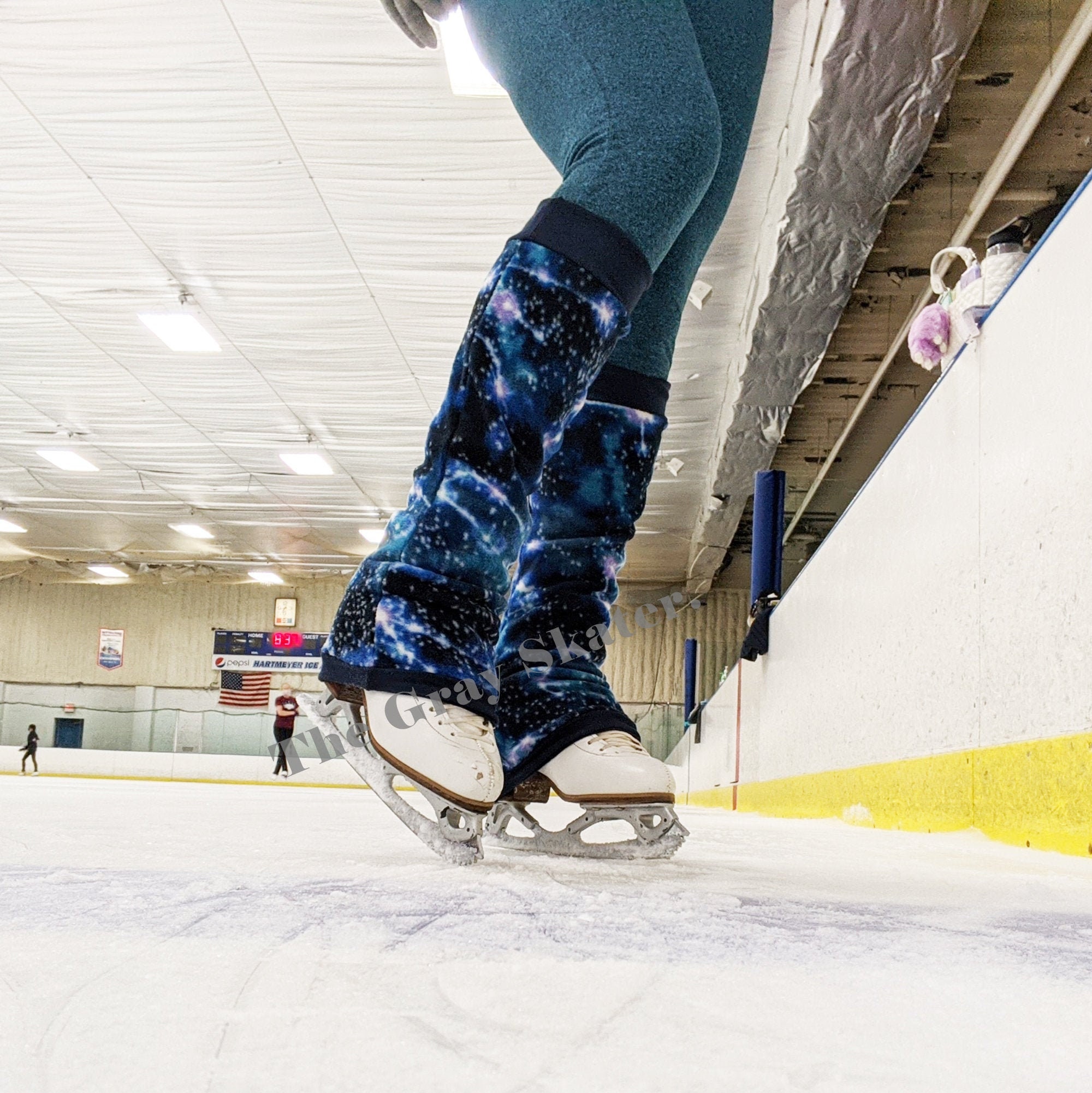 Galaxy Leg Warmers Navy Ice Skating Leg Warmers Figure Etsy