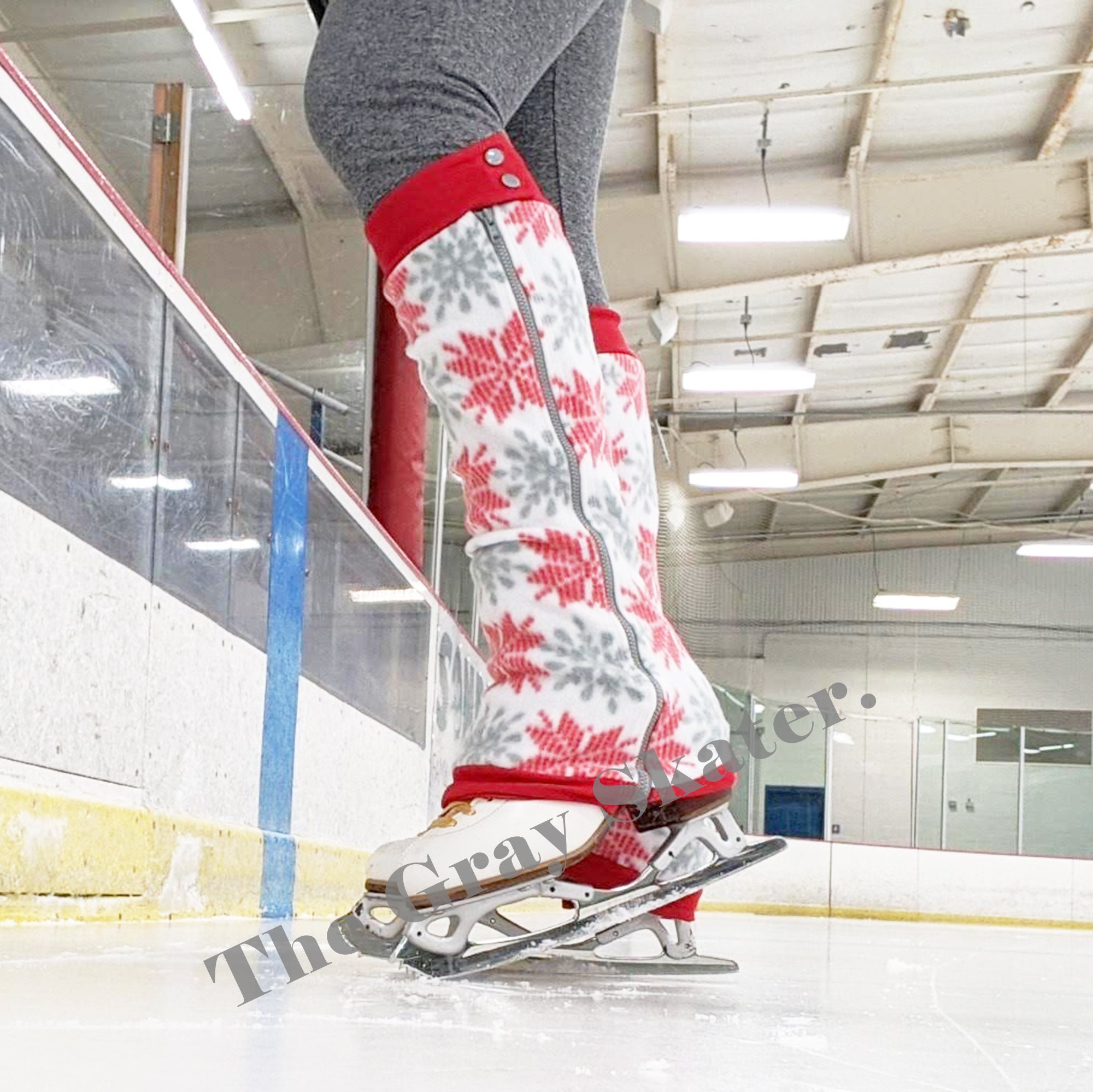 Holiday Skating Leg Warmers Winter Fieece Figure Skate Leg Etsy