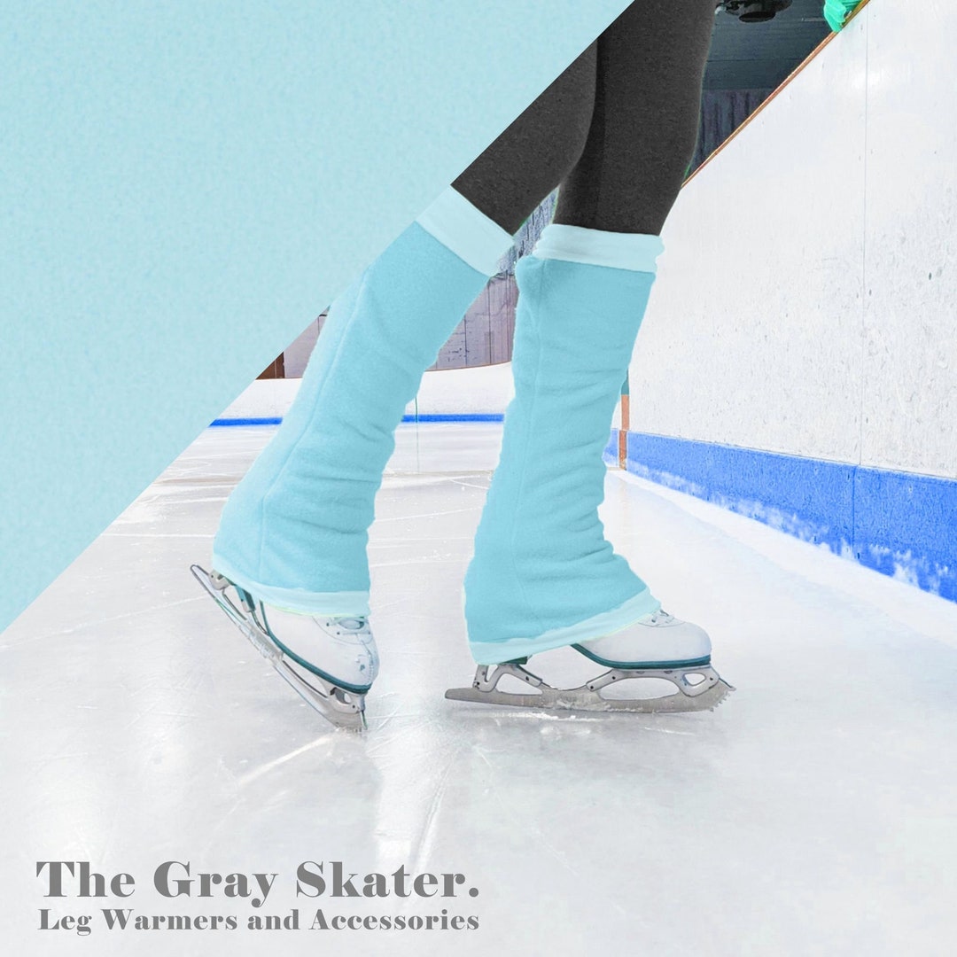 Zipoff Leg Warmers Light Blue Customizable Solid Fleece Etsy