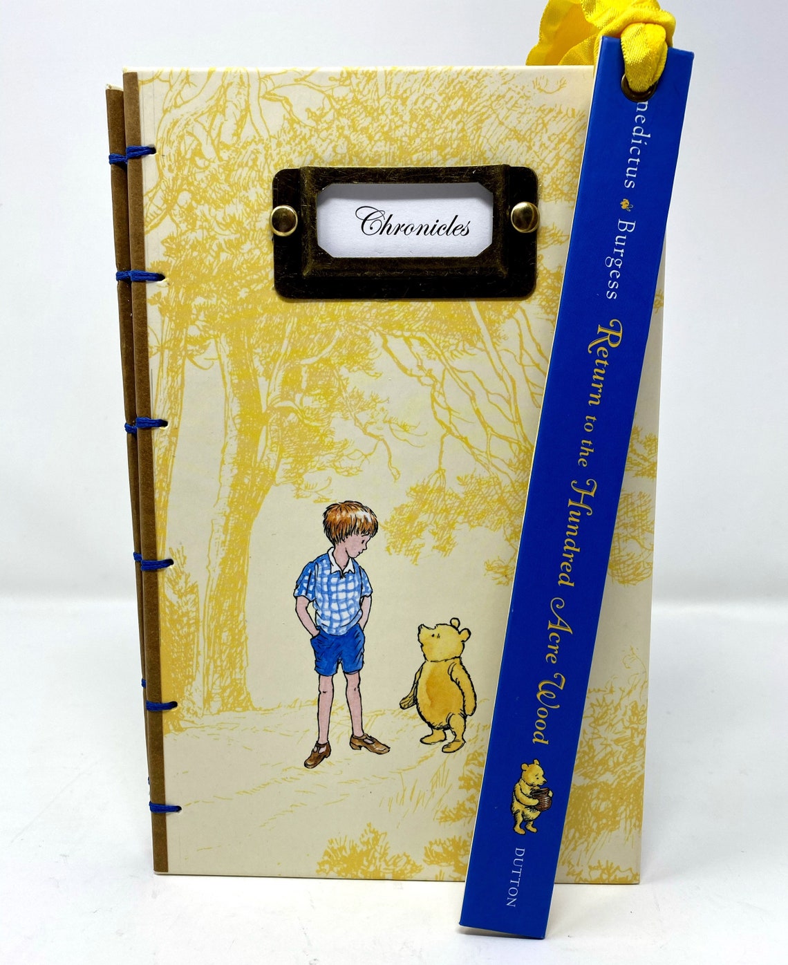 Winnie the Pooh Blank Journal A Return to Hundred Acre Etsy