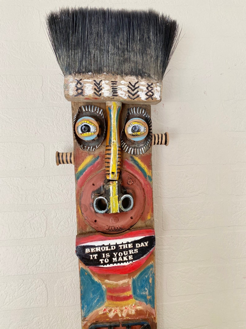 Folk Art Indian Mixed Media Inspirational Art Native American Etsy