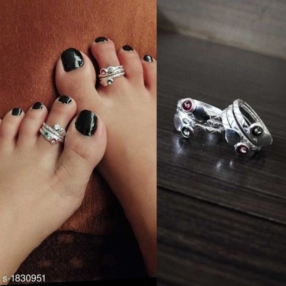 Simple Daily Wear Toe Ring for Women /open Toe Ring/adjustable Etsy