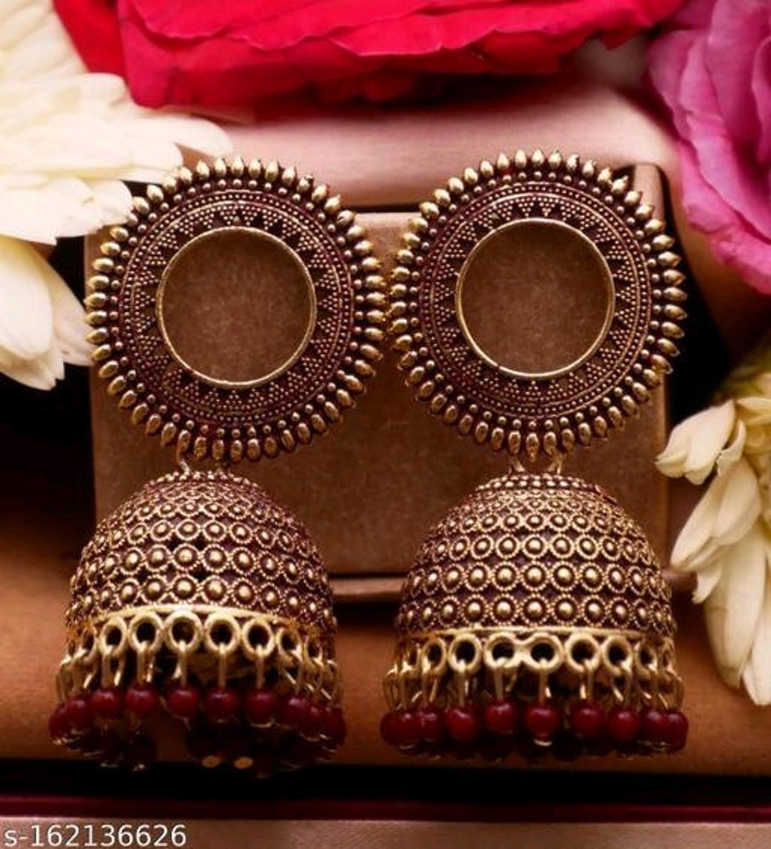 Bareli Jhumka Earrings for Diwali Cz Earrings Indian Jhumka - Etsy ...