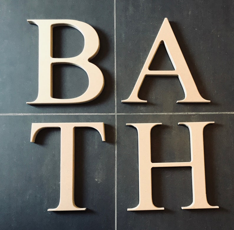 8 inch MDF Unfinished Wood Letters 3/4 inch thick Etsy