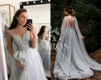 silver wedding jumpsuit