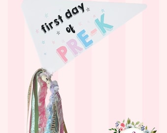 First Day of School Pennant Flag | Last Day of School Pennant Flag | School Pennant Flag | Kids Pennant Flag