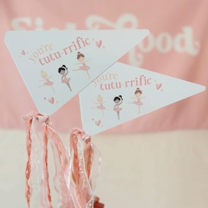Dance Recital Pennant Flag | Dance Recital Gift | Dancer Gift | Ballet Pennant Flag | You’re Tutu-Rrific