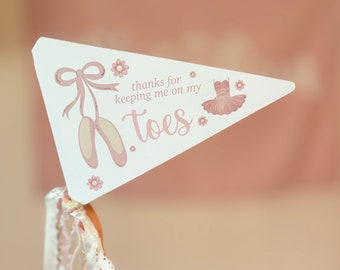 Dance Recital Pennant Flag | Dance Recital Gift | Dance Teacher Gift | Ballet Pennant Flag | Keeping Me on My Toes