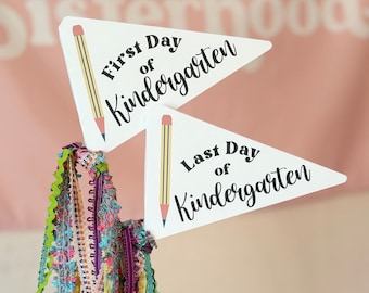 First Day of School Pennant Flag | Last Day of School Pennant Flag | Kids Pennant Flag