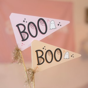 Boo Pennant Flag | Halloween Pennant Flag | Boo Basket Flag