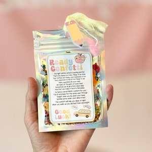 Confettis prêts à l'emploi | Sacs à confettis prêts à l'emploi | Retour à l'école | Premier jour d'école