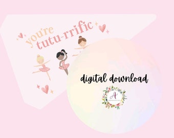 You're Tutu-Rrific PRINTABLE | Dance Pennant Printable | Pennant Flag PRINTABLE