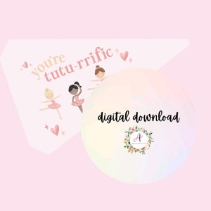 You&#39;re Tutu-Rrific PRINTABLE | Dance Pennant Printable | Pennant Flag PRINTABLE