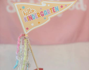 Hello School Pennant Flag | Goodbye School Pennant Flag | Last Day of School Pennant Flag | First Day of School Pennant Flag