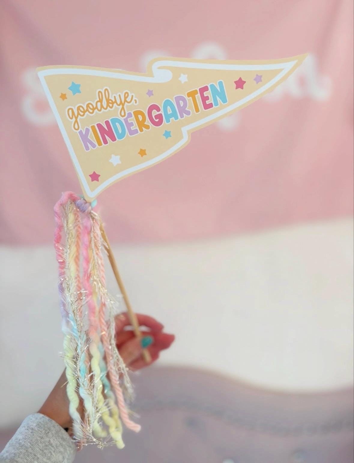 Hello School Pennant Flag | Goodbye School Pennant Flag | Last Day of ...