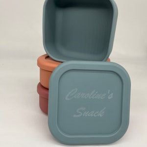 Custom Silicone Snack Box, Personalized Custom Student Lunch Box, Custom Student Silicone Lunch Box