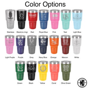 Personalized Laser Engraved 30oz Tumbler: Corporate Logo Gift