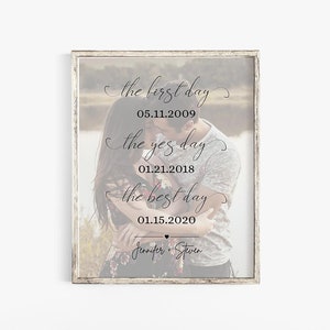 First Day, Yes Day, Best Day Photo Printable Poster Sign, Our Love Story, Forever Day Sign, Wedding Day Sign, FOUR Sizes, Try Before You Buy