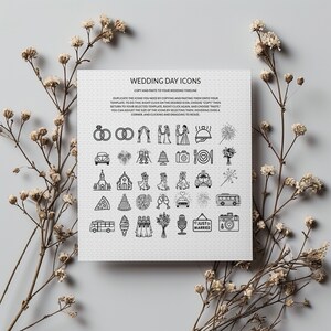 Wedding Day Infographic Icons