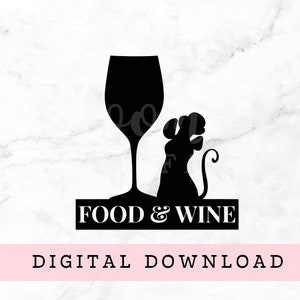Food & Wine Festival SVG, Chef Mouse SVG, Festival Tshirt design, Instant Digital Download SVG File