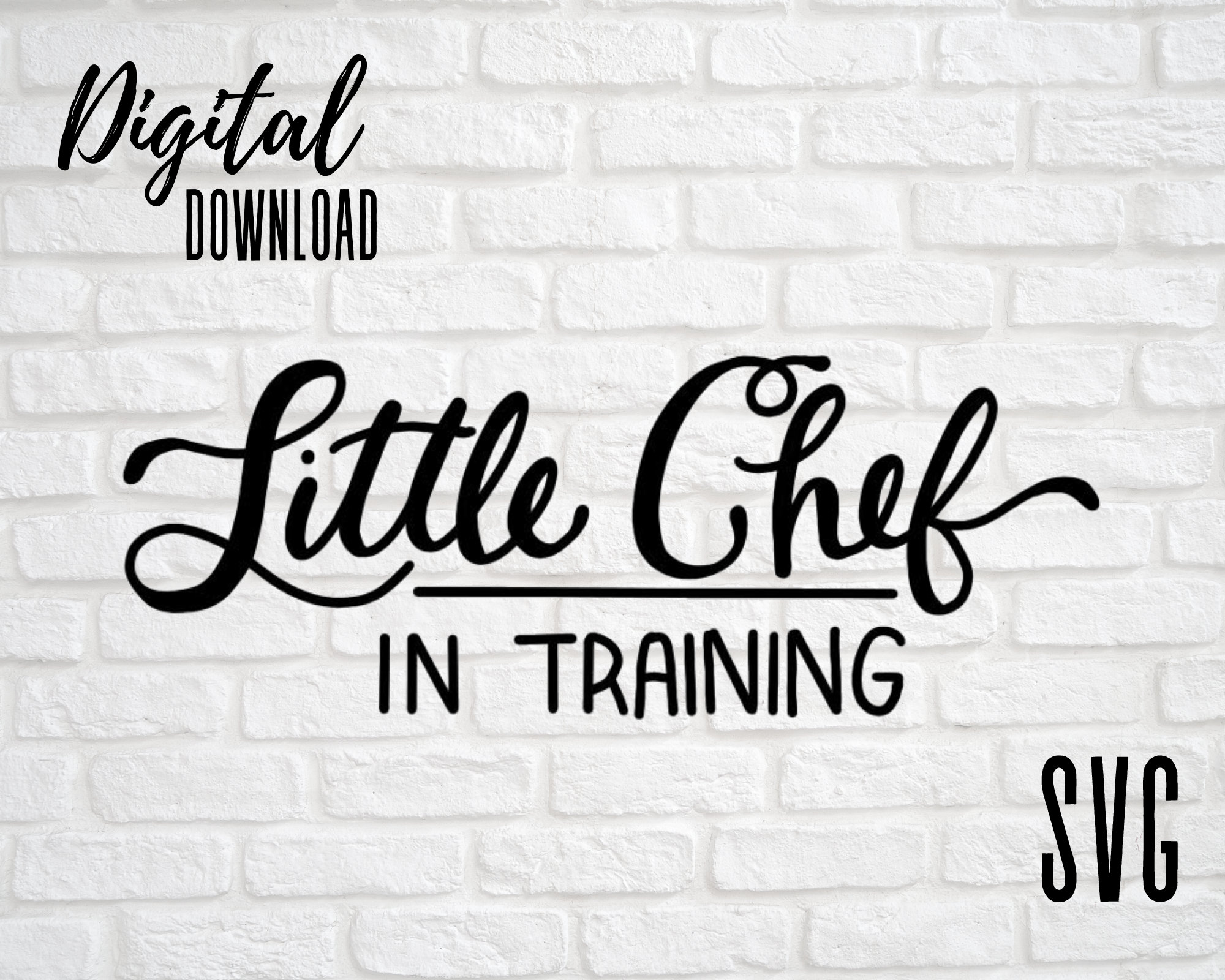 Little Chef in Training Instant Digital Download SVG File - Etsy