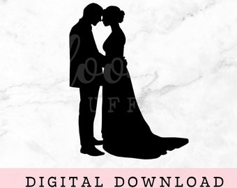 Wedding Bride and Groom SVG Instant Digital Download, Mr and Mrs SVG, Wedding Day SVG, Wedding Gift svg file
