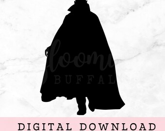 Classic Movie Monster Vampire Silhouette Instant Digital Download SVG Files