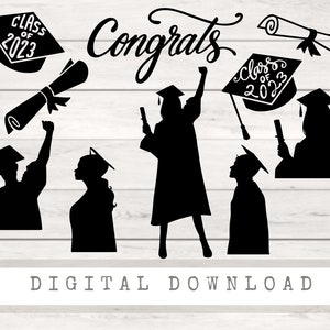 Descarga digital del paquete SVG de graduación grande