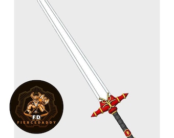 Legend of Dragoon Dart Feld's Sword STL File for 3D Printing - Download Only, Custom 1/12 Scale