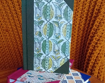 Pocket Notebook Traditional Victorian Hand Bound Blank Book With Pattern Cover | 100gsm, paper, ideas, gift, stationery, unique, historical