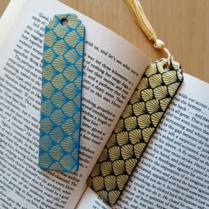 Art Deco 1930s Style Polymer Clay Decorative Bookmark | Unique, Gift, Quirky, Artistic, Silk Screen, Book Lover, Reading, Marker, Sturdy