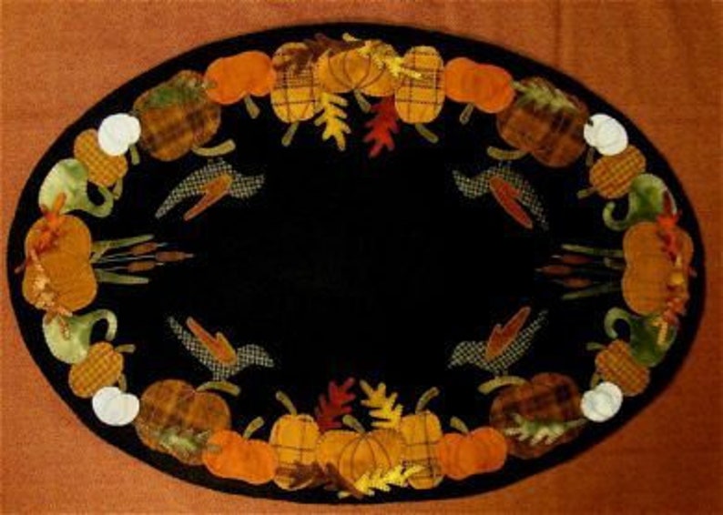 Wool Pattern  Autumn's Glory Table Mat Pattern  image 0